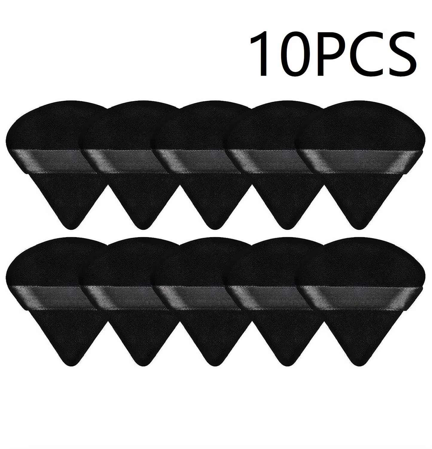 10PCS Puff Triangle Makeup Beauty Sponge Puff Triangle for Powder Makeup Blender Finger Puff Make up Accessories Cosmetics PF03