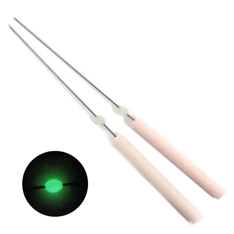 Fishing Bait Needle Worm Baiting Gas Needle Fast Penetrate Earthworm Hooking Needle Pins Hollow Gas Needle Bait Needle Tool