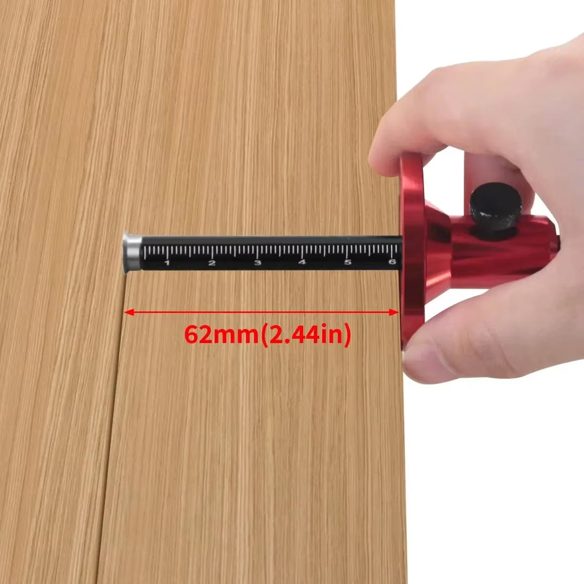 Woodworking Scriber and Marking Tool - with Inch and MM Scale for Drawing Parallel Lines, Mortise Measuring, and Layout