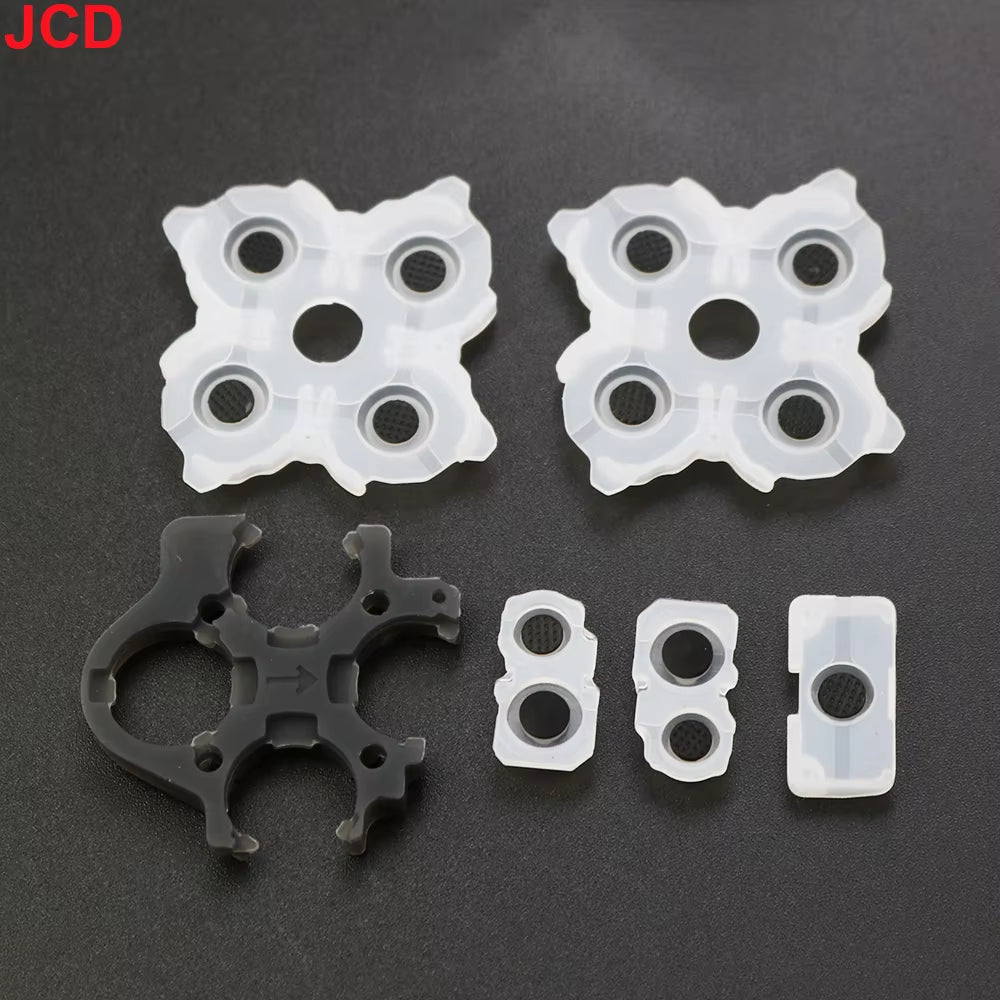 1 Set Silicone Conductive Rubber Adhesive Button Pad Keypads for PS5 1.0 2.0 V1 V2 BDM-020 Controller Gamepad Accessories