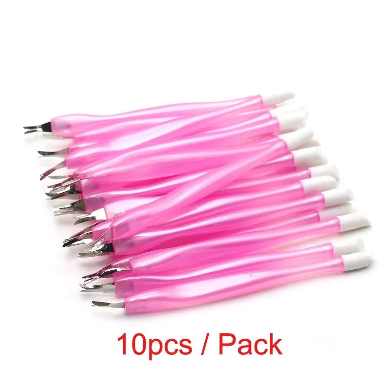 5Pcs/10Pcs Ways Manicure Nail Cuticle UV Gel Polish Pusher Remover Trimmer Stainless Steel Pedicure Dead Skin Cuticle Care Tools