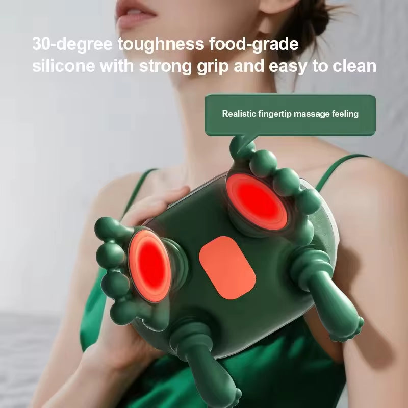 Neck Shoulder Massager Deep Tissue Shiatsu Back Cervical Massage Machine Bionic Fatigue Relief Relax Muscle 3Level Master Hand