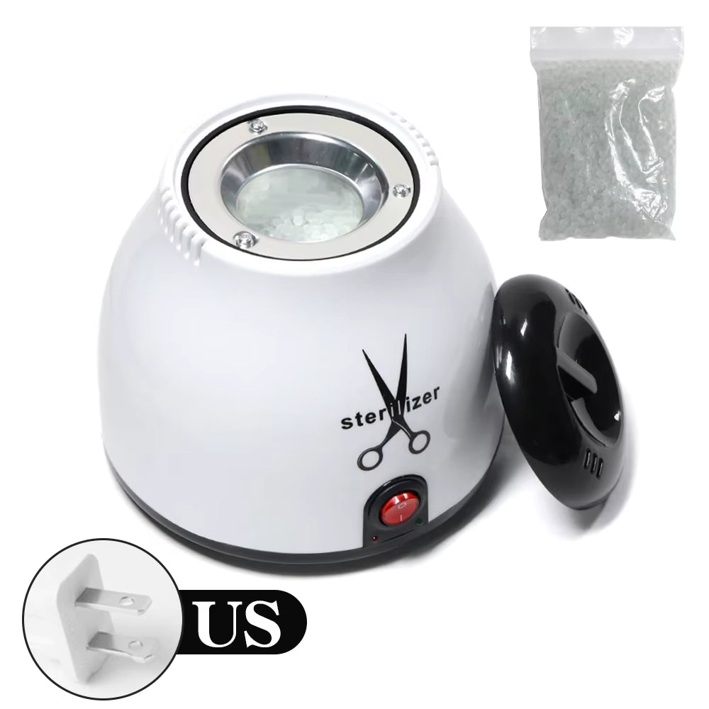 YIKOOLIN 100W Nail Tool Sterilizer Pot High Temperature to Clean Nail Tool Disinfectant Jar Tweezer Disinfectant Container