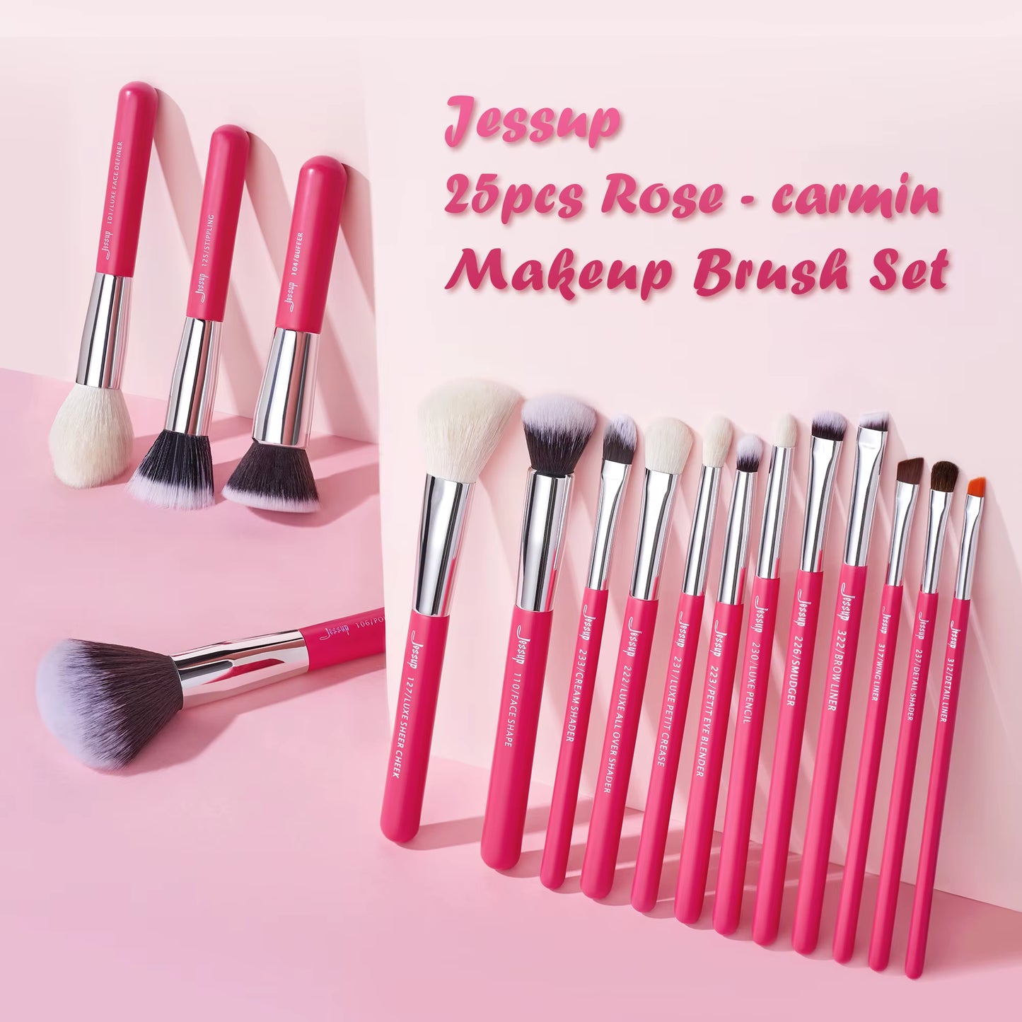 Makeup Brushes Set 25Pcs Make up Brush Professional ,Natural-Synthetic Foundation Powder Blending Eyeshadow T195