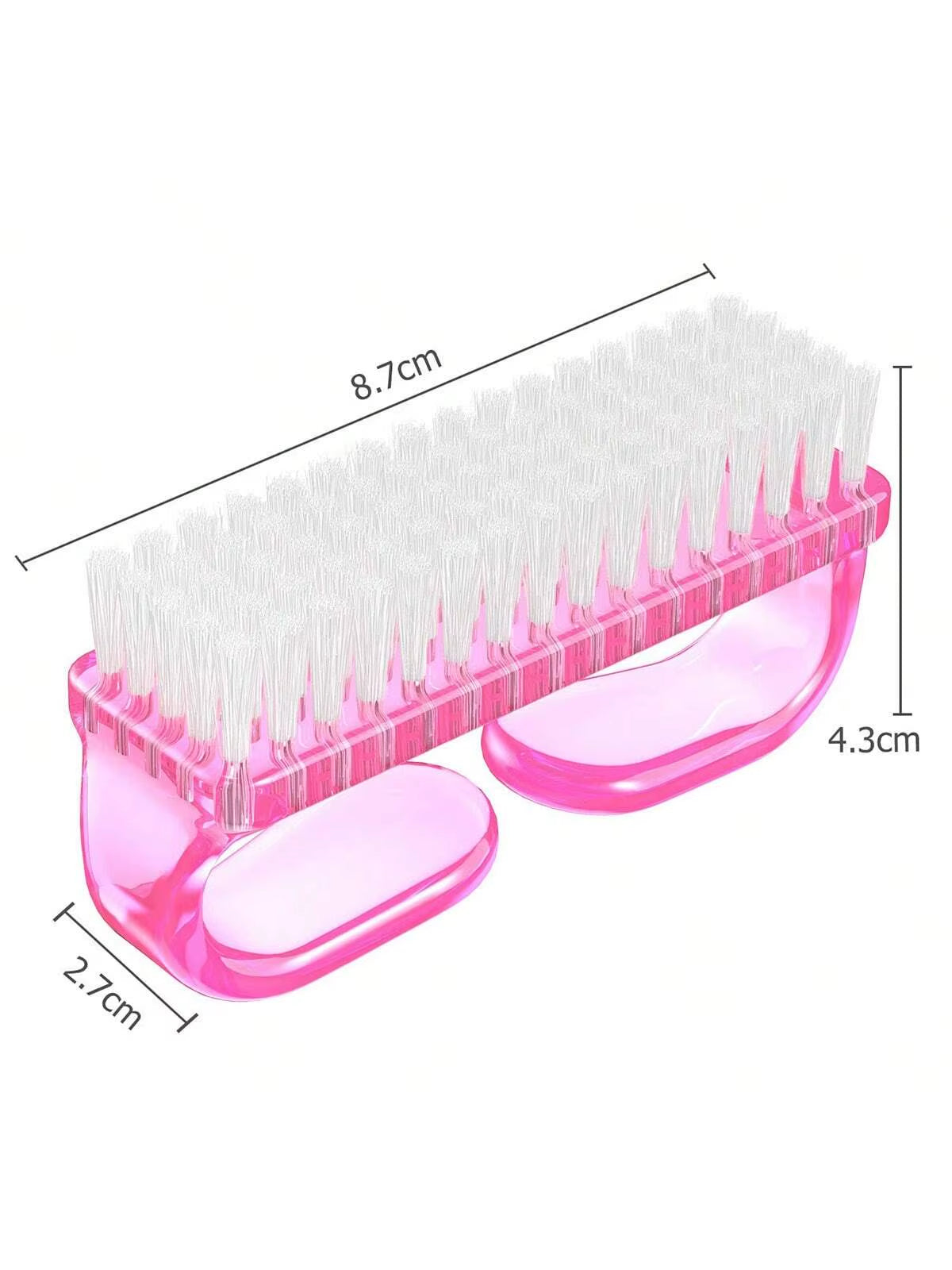 4Pcs/Set Nail Art Tools Kit with Large Nail Polish Brush, Dust Brush, Cleaning Brush and Cuticle Pusher