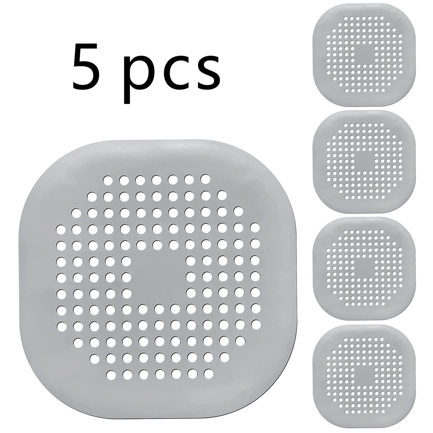 5pcs/3pcs/1pc Silicone Hair Filter | Bathtub and Shower Floor Drain Plug, Kitchen Deodorant Plug, Anti-Clogging Sink Filter Beauty Fashion