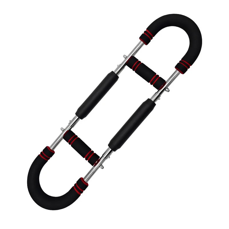Adjustable U-Shaped Arm Exerciser with Foam Handle Spring Workout Bar Forearm Triceps Chest Expander Portable Fitness Equipment