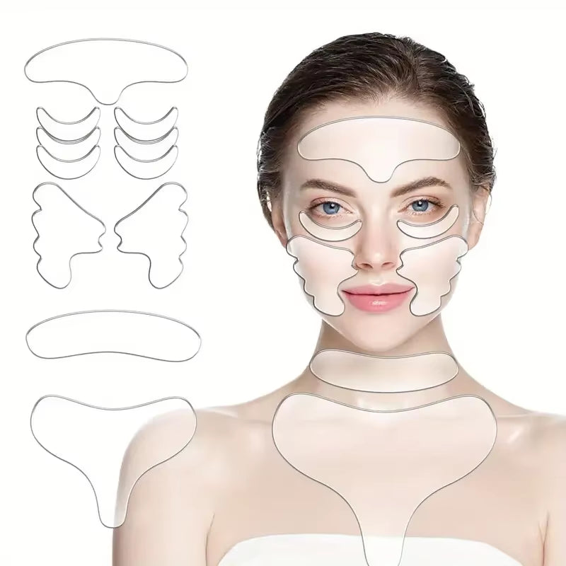 Silicone Face & Neck Lift Patches anti Rimpel Pads Wrinkle Removal Sticker Face Forehead Neck Eye Sticker Pad Lifting Care