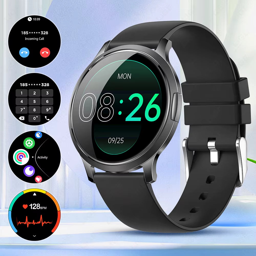 2025 New Smart Watch for Women AMOLED Screen Watches IP68 Waterproof Heart Rate Monitor Ladies Smartwatch for Huawei Xiaomi