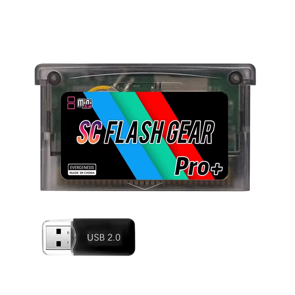 SCFW V1.5 Mini SC Card 1000+ in 1 Flash GBA Card for GBA GBC GB NES with Adapter with 8G TF Card Game Console Accessories
