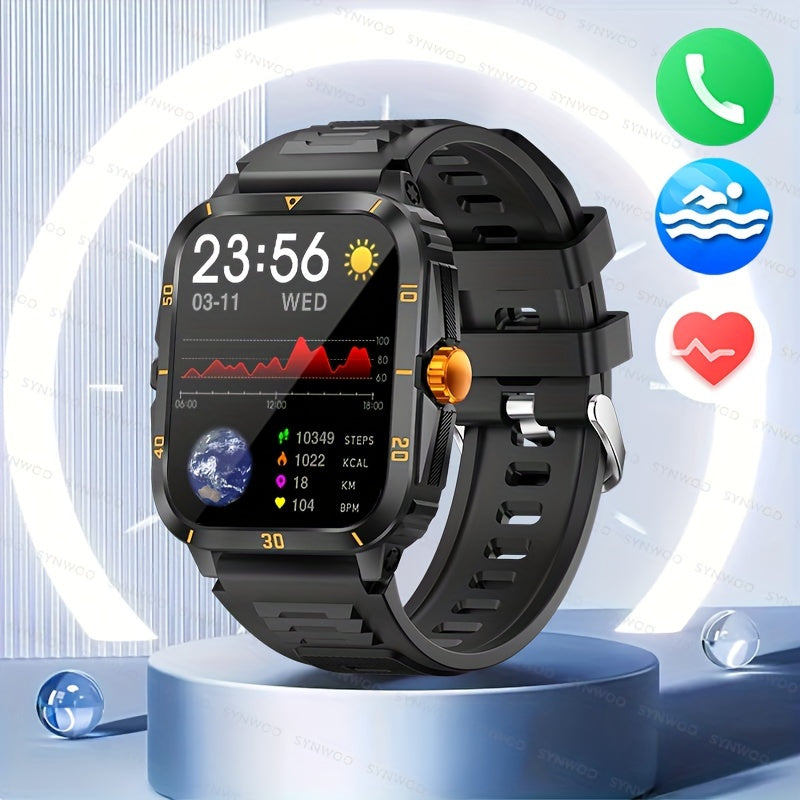 1pc Smart Watch, 1.96" HD Screen Voice Calling 430mHA Large Battery Watch, 100+Sport Mode Smart Bracelet, 3ATM Swimming Waterproof Smart Watch For Android And IPhone, Best Gifts Beauty World Shop