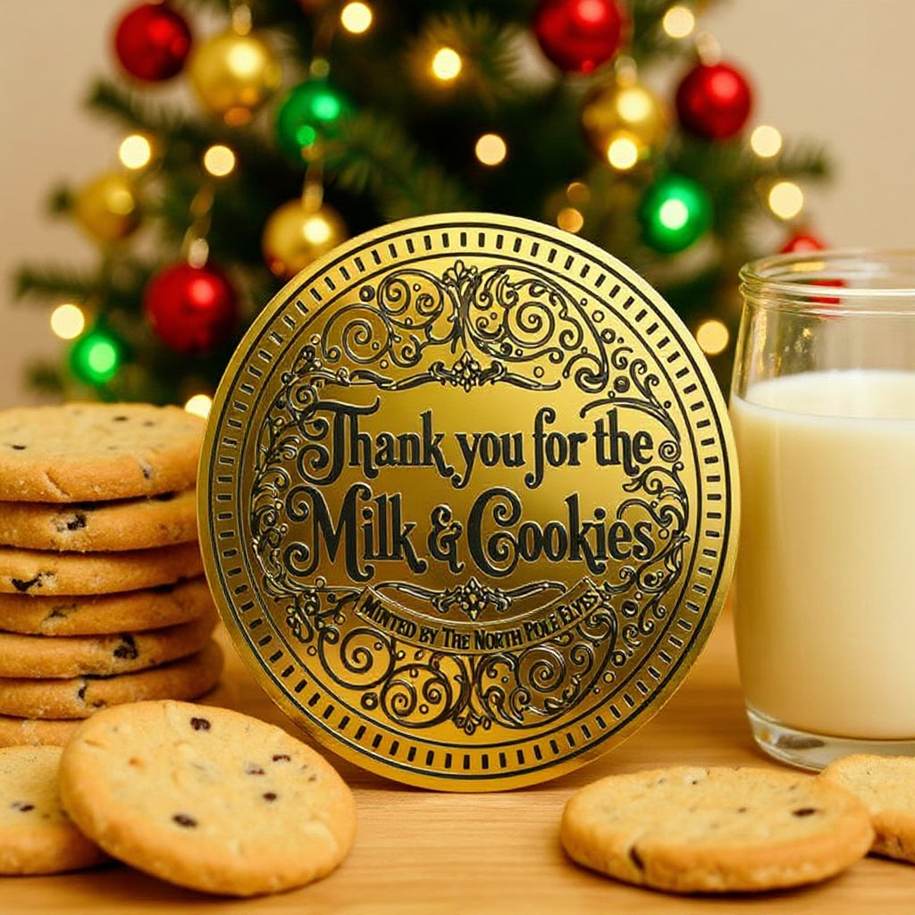 🎄🎅Santa Gold Coin ‘THANK YOU For The Milk & Cookies’! mysite