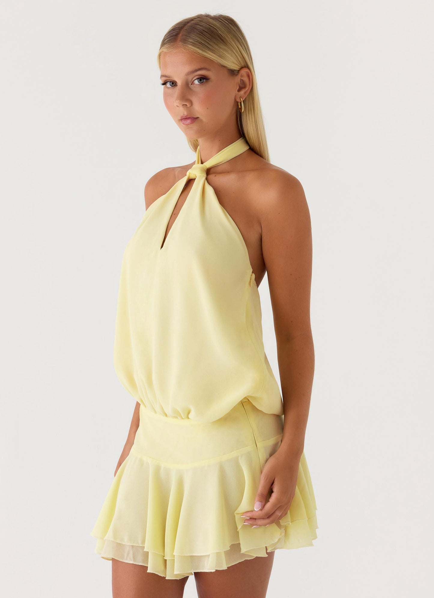 Beginning Mini Dress - Butter Yellow Peppermayo Exclusive
