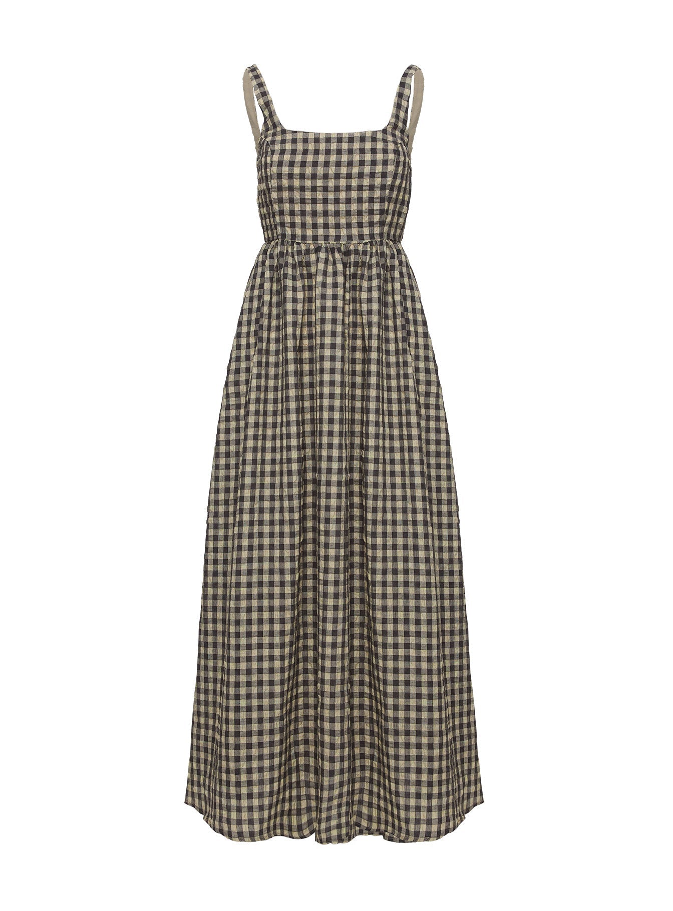 Cartmel Check Maxi Dress Black / Cream Princess Polly