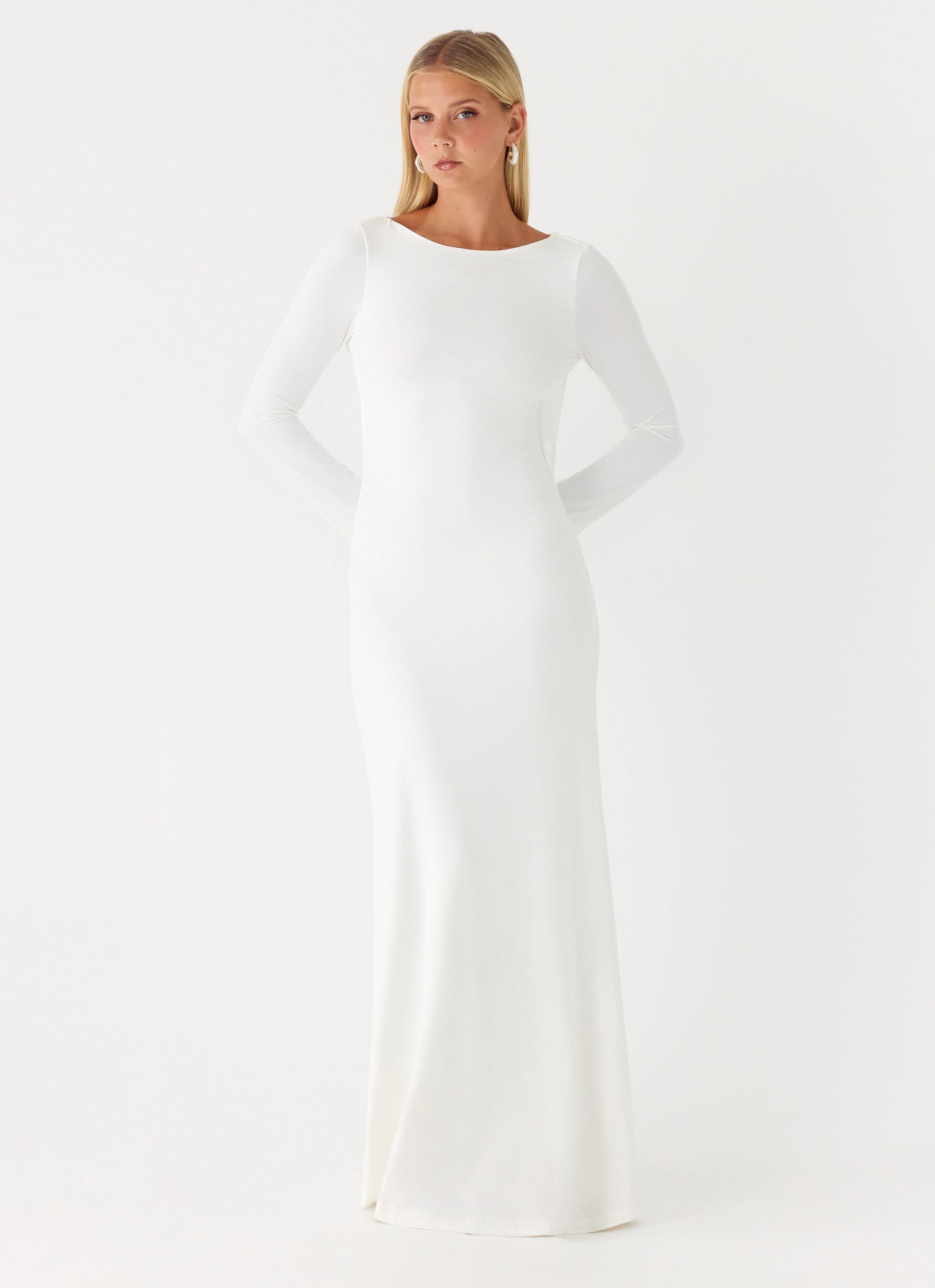 Elmont Long Sleeve Maxi Dress - White Peppermayo Exclusive