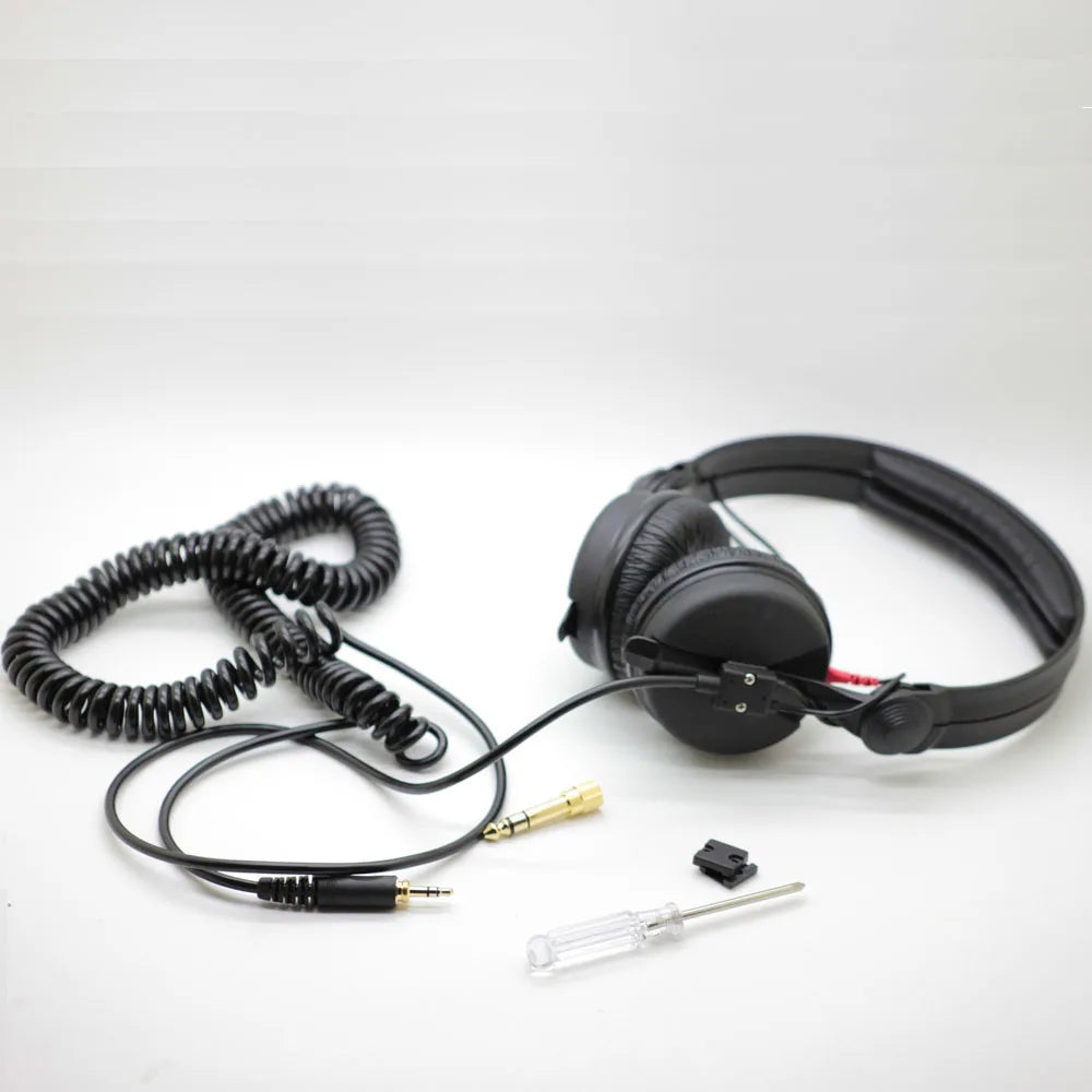 Poyatu Spring Relief Coiled Headphone Cables for Sennheiser HD25 HD25-1 HD25-1 II HD25-C HD25-13 HD 25 Replacement Cable Cords
