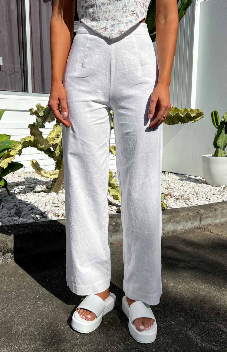 Julian Linen Pants White BB Exclusive