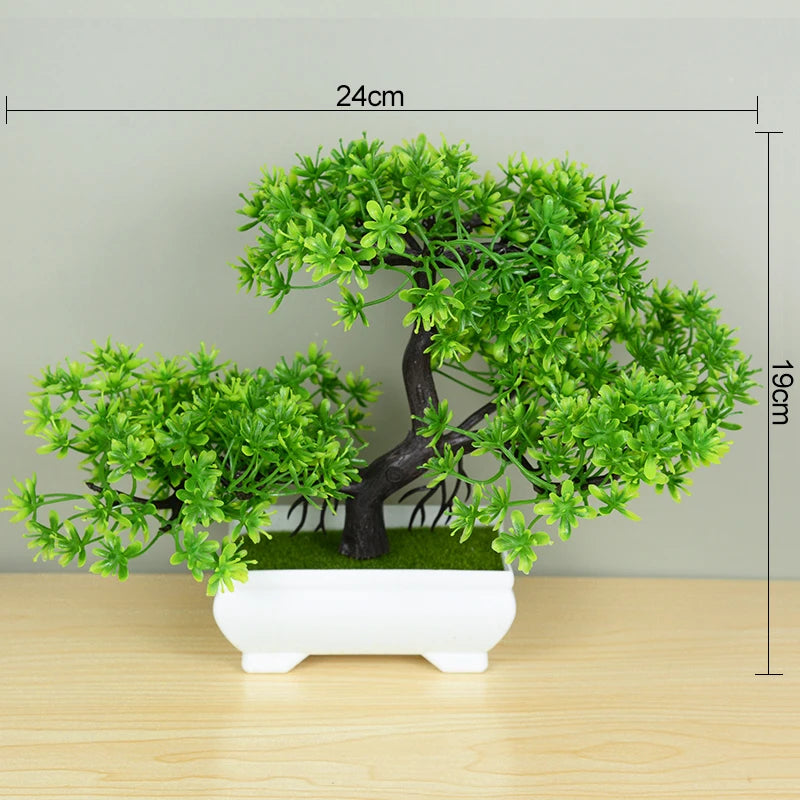 Artificial Plants Bonsai Small Tree Pot Fake Plant Flowers Potted Ornaments For Home Room Table Decoration Hotel Garden Decor Beauty World Shop