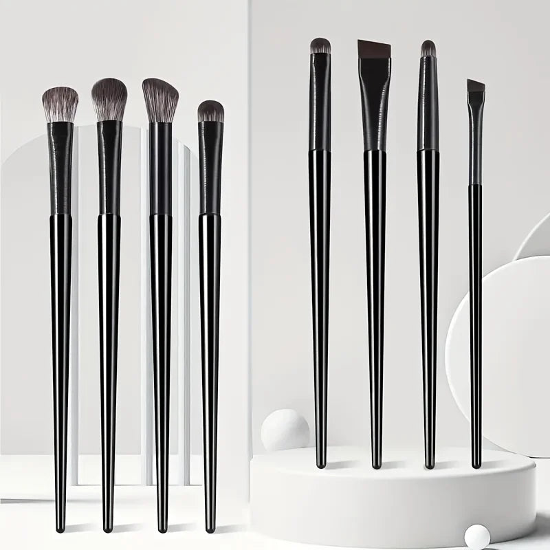 8-piece set of eye shadow makeup set brushes create perfect eye makeup, precise eye shadow, eyeliner pen, contour, soft bristles Beauty World Shop