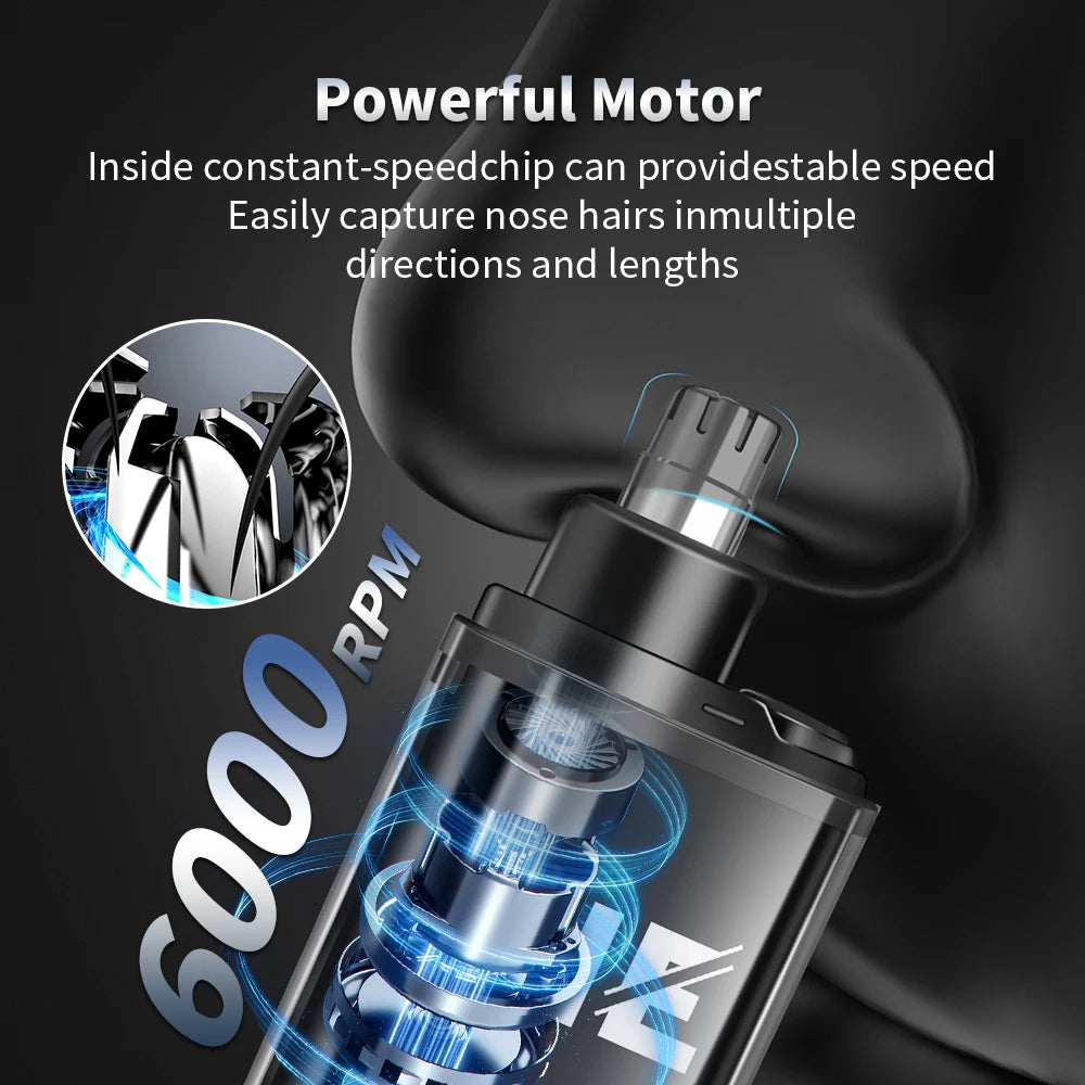Electric Nose Hair Trimmer Clipper Rechargeable Multi-kinetic Shaving Unisex Automatic Washable Personal Care Appliances Beauty World Shop