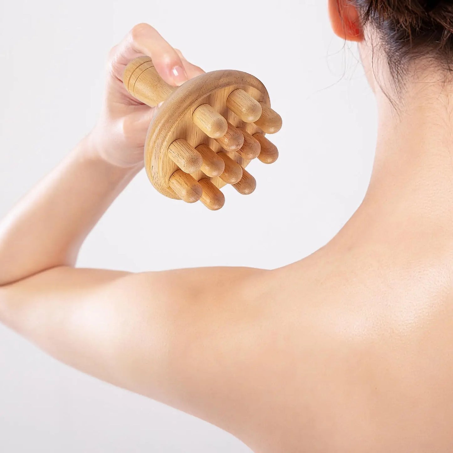 Wooden Mushroom Massager Manual Massage Tool, Wood Mushroom Massage Tools Muscle Tension Local Fat Gua Sha for Full Body Use Beauty World Shop