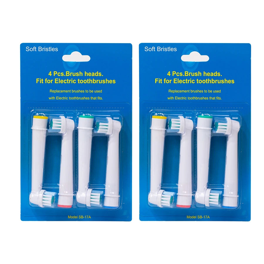 4/8pcs Replacement Brush Heads For Oral-B Electric Toothbrush Advance Power/Vitality Precision Clean/Pro Health/Triumph/3D Excel Beauty World Shop