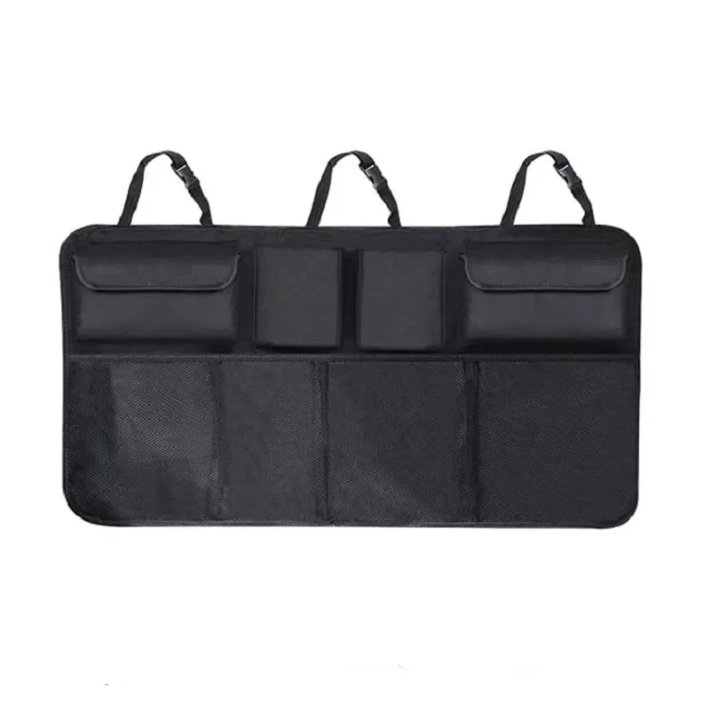 Car Trunk Organizer Adjustable Backseat Storage Bag Net High Capacity Multi-use Oxford Automobile Seat Back Organizers Universal Beauty World Shop
