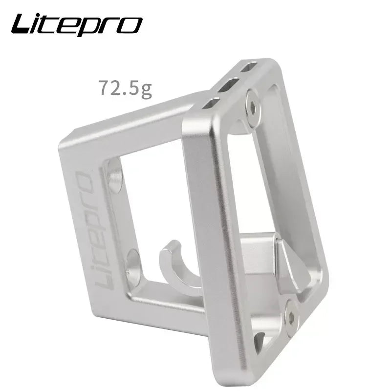 LP Folding Bike Front Bag Carrier Block Bracket 2 Holes Mounting Suitable For Brompton Folding Bike Front Carrier Mount Adapter Beauty World Shop
