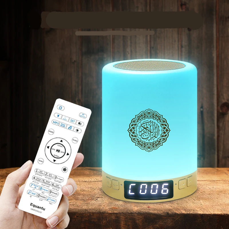Holy Mini Bright Muslim Night Light Quran Lamp Box Koran Gift Azan Wireless Bluetooth Speaker Sound Portable Blutooth Music Home