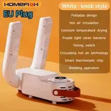 HOMEFISH Intelligent Shoe Dryer Quick Drying Deodorizing Sterilizing Adjustable Timer Household Shoe Warmer And Heater Beauty World Shop