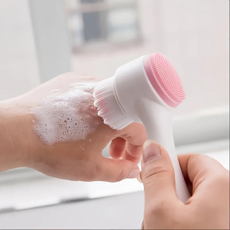 8-piece silicone skincare set with ice roller and cold compress mask - pink and white two-tone facial spa set, skincare tools Beauty World Shop