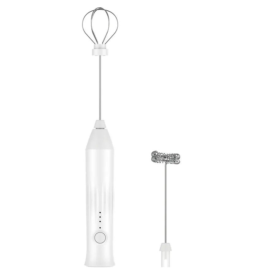 MINI Milk Frother USB Rechargeable 3 Speeds Foam Maker Coffee Whisk Mixer Electric Handle Blender Egg Beater Beauty World Shop