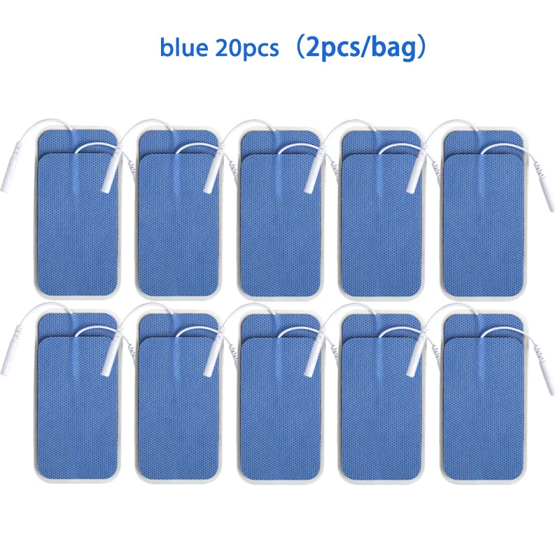 Self Adhesive Reusable Electrode Patches, Non-woven Fabric Electrode Pads, TENS Unit, EMS Muscle Stimulator, Replacement Sticker Beauty World Shop