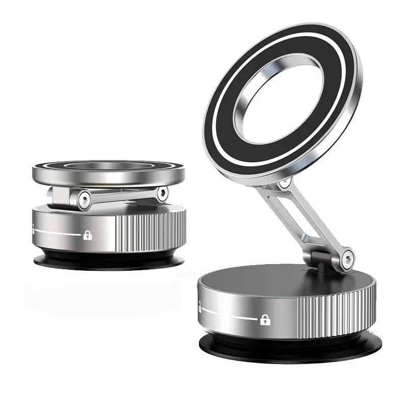 Super Strong Magnetic Phone Holder Foldable Design 360° Adjustable Vacuum Car Mount For Car Desk Bathroom Phone Holder Beauty World Shop