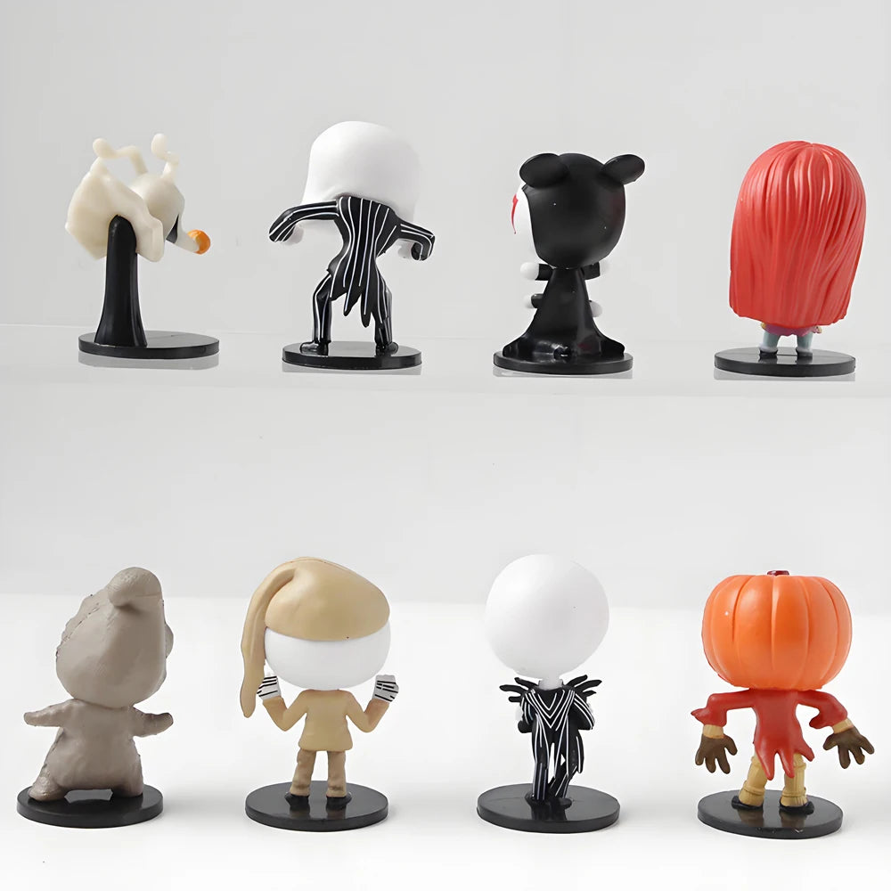 8pcs/set The Nightmare Sally Jack Skellington Christmas Action Figure Vinyl Figurine Halloween Gift Collection Toys Beauty World Shop