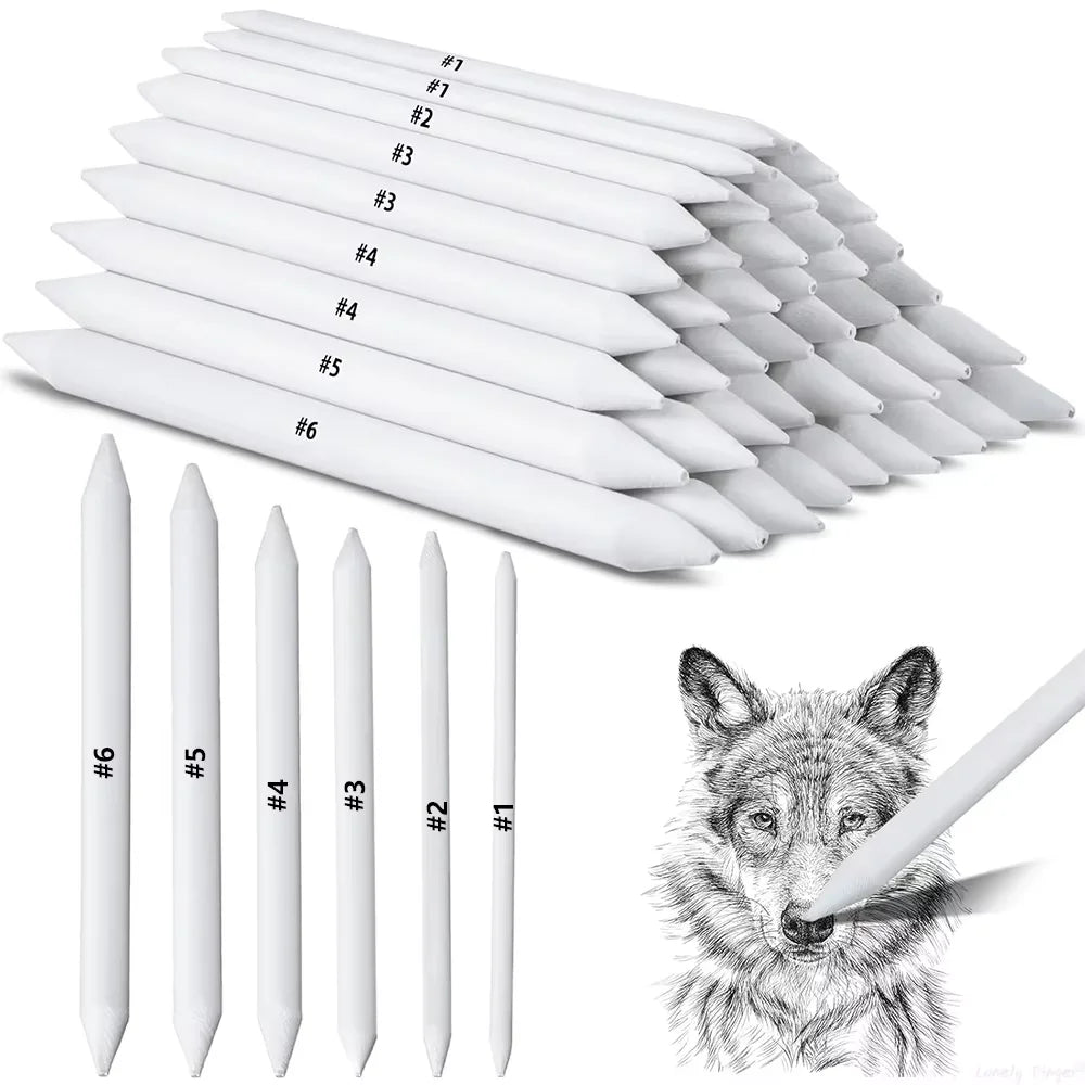 3/6/12/48Pcs Blending Stump and Tortillions, Paper Art Blenders, Art Pencils, Drawing Pencils for Student Sketch Drawing Tools Beauty World Shop