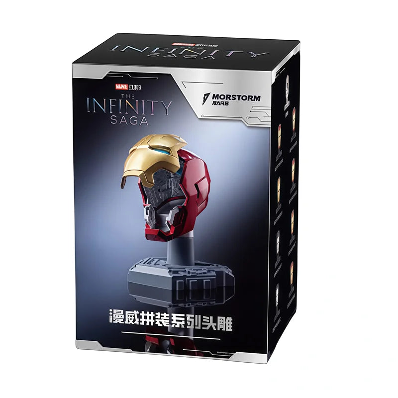 MORSTORM Tony Stark Iron Man Helmet MK7 MK15 MK46 MK85 MK42 MK21 MK 16 Anime Figure Model Assembly Toys Blind Box Christmas Gift Beauty World Shop