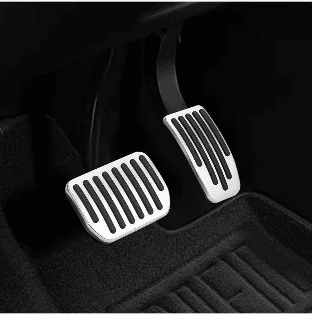 Foot Pedal Pad for Tesla Model 3 Y Juniper Non-Slip Performance Aluminum Car Accessories Model 3/Y Brake Accelerator Pedal Cover Beauty World Shop