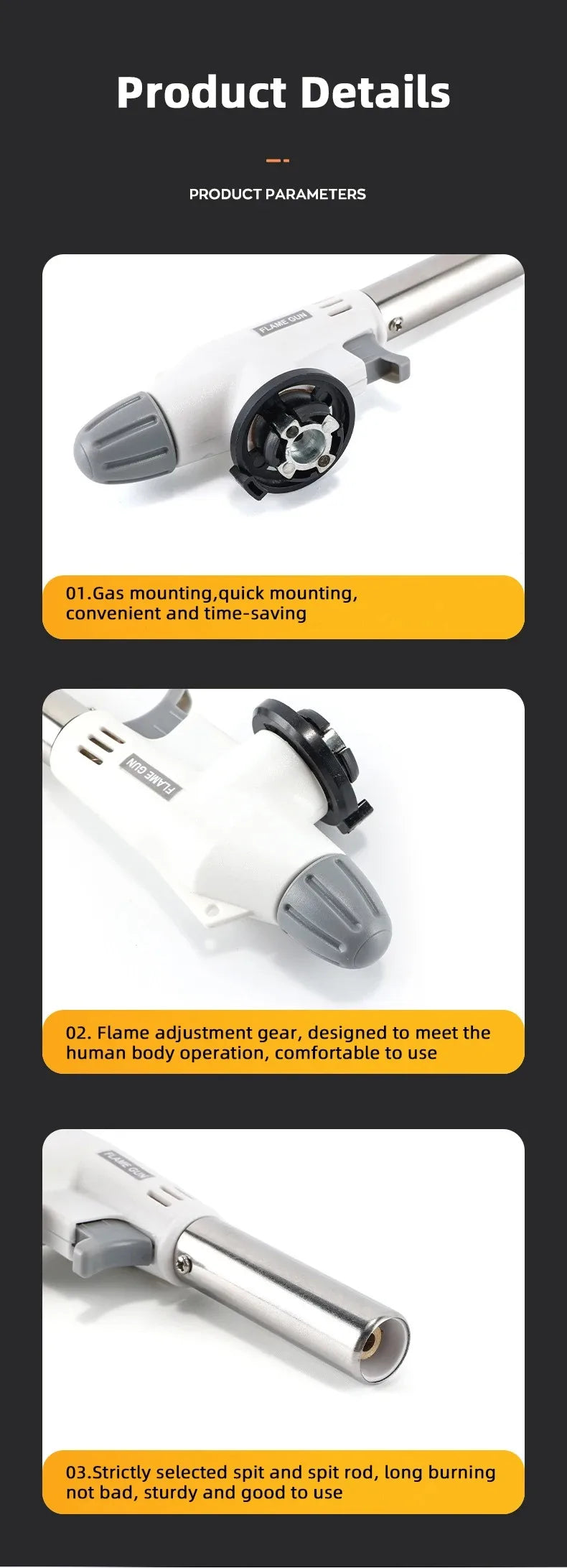 Multifunctional Barbecue Torch Burner for Camping BBQ Desserts Soldering Cooking Heating Tool Household Flame Igniter Beauty World Shop