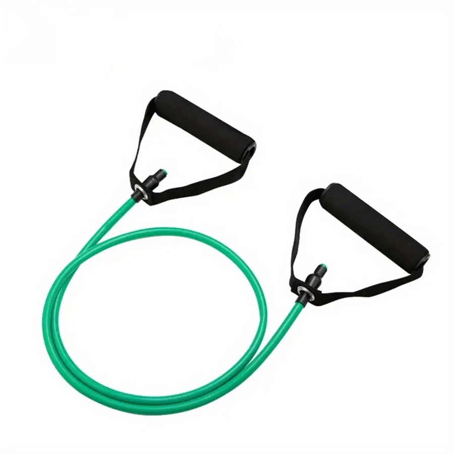 1pc 4-Level Resistance Bands with Handles for Home Workouts and Strength Training - Perfect for Yoga, Pilates,and fitness equipm Beauty World Shop