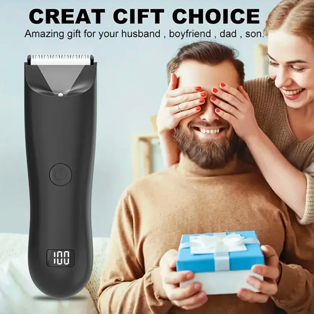 2026 Men's Body Trimmer, Electric Razor, Pubic and Underarm Hair Private Hair Trimmer, Ceramic Blade Men's Grooming Kit Beauty World Shop