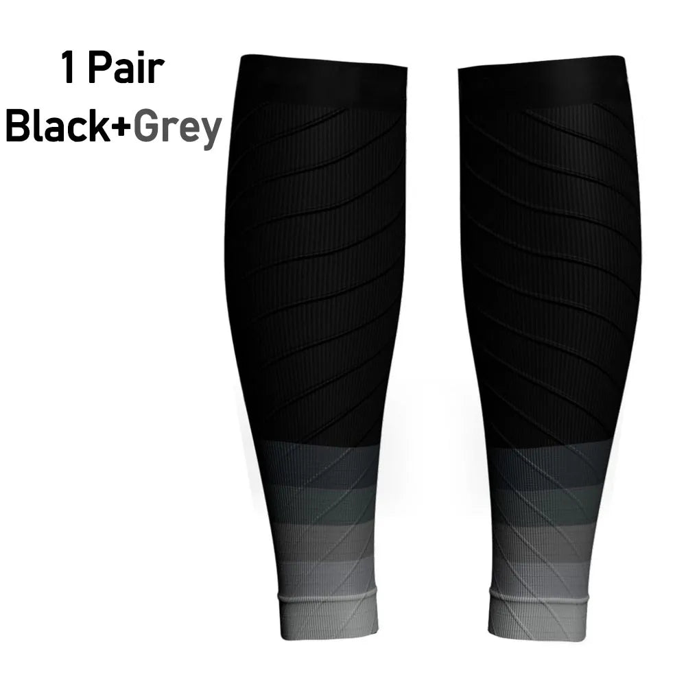 1Pair Calf Support Compression Sleeves for Women Men Running 20-30mmHg Footless Leg Socks Outdoor Sports Marathon Beauty World Shop