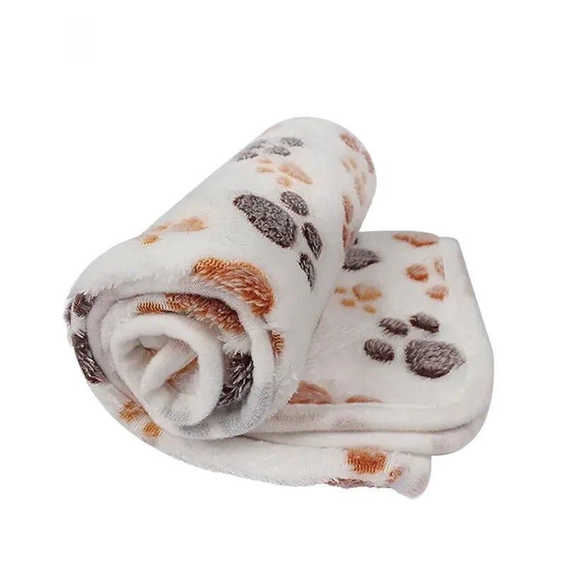 Soft Fluffy High Quality Pet Blanket Cute Cartoon Pattern Pet Mat Warm and Comfortable Blanket for Cat Dogs Mat