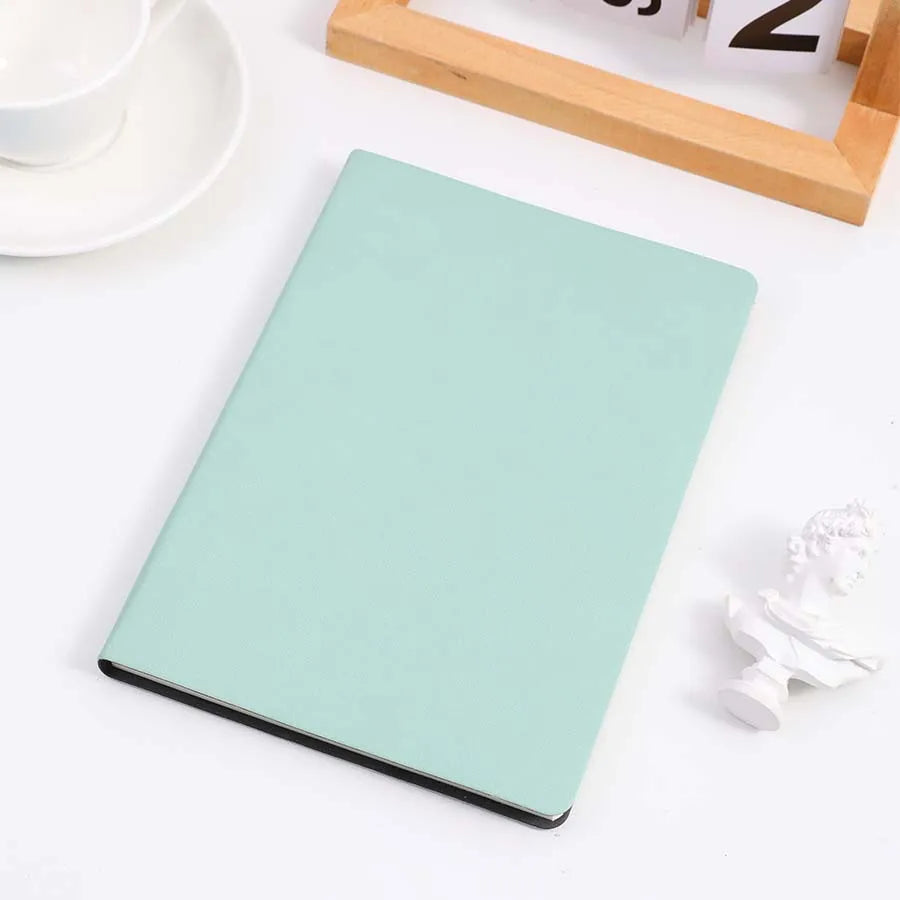 A5 Soft Leather Notebook, 120 Pages, Office Stationery, Waterproof Cover, Comfortable Touch, Hot Selling Beauty World Shop
