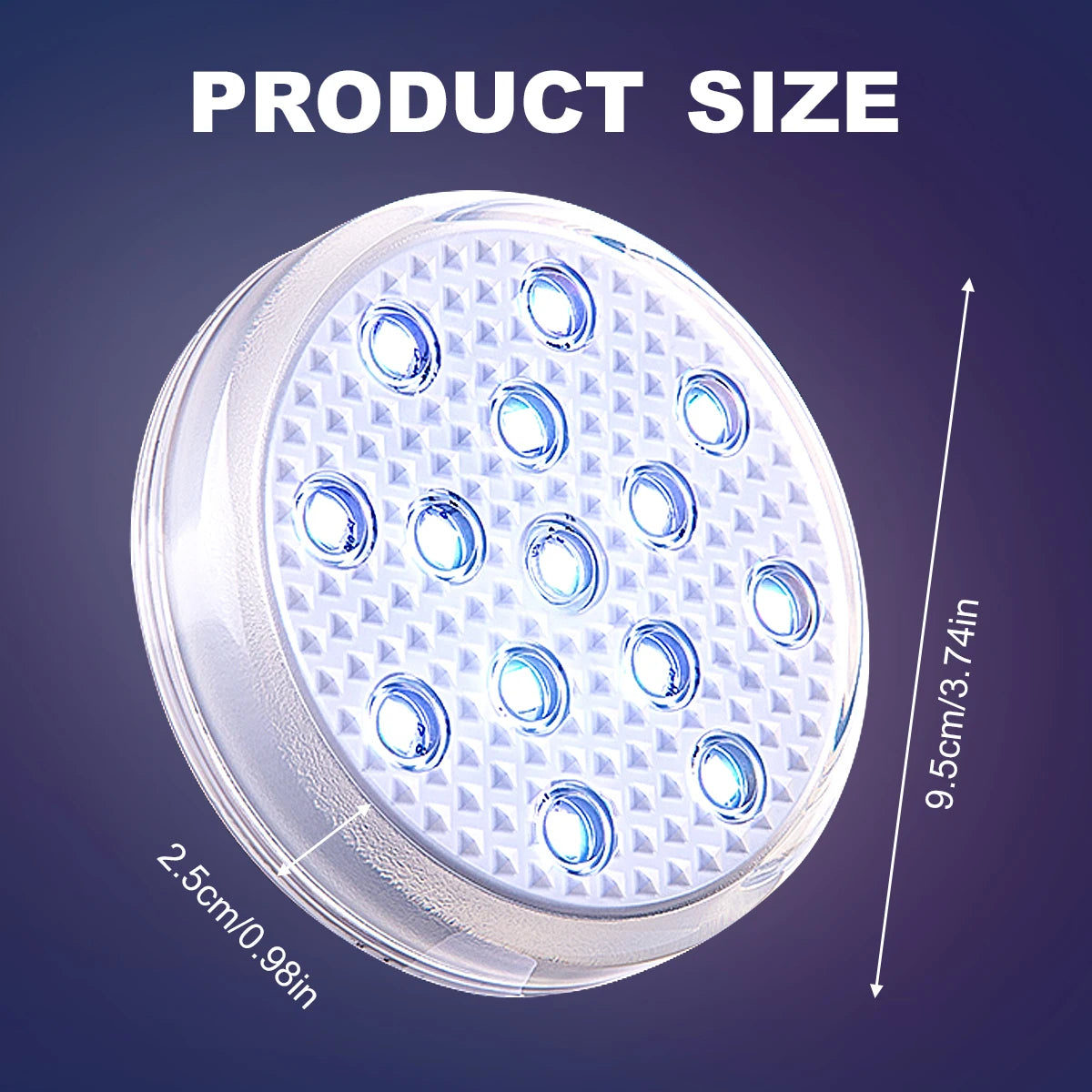 Rechargeable Underwater Submersible Pool Lights with Remote IP68 Waterproof Color Changing Led Floating Lights for Hot Tub Bath Beauty World Shop
