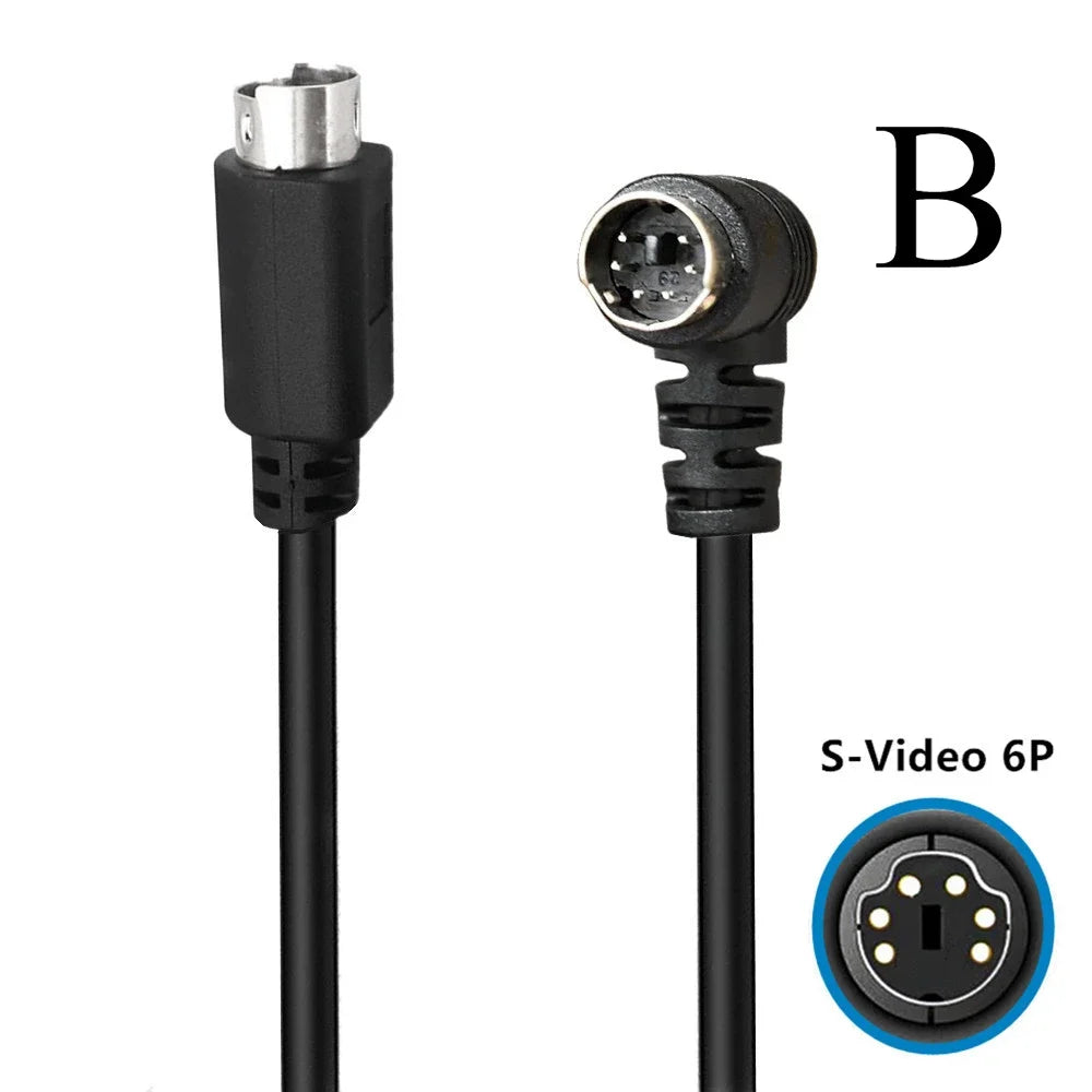 Mini DIN 6-Pin Adapter Cable 6 Pin PS/2 PS2 Data Cable Male to Male to Female Straight and Elbow Mini DIN 6Pin