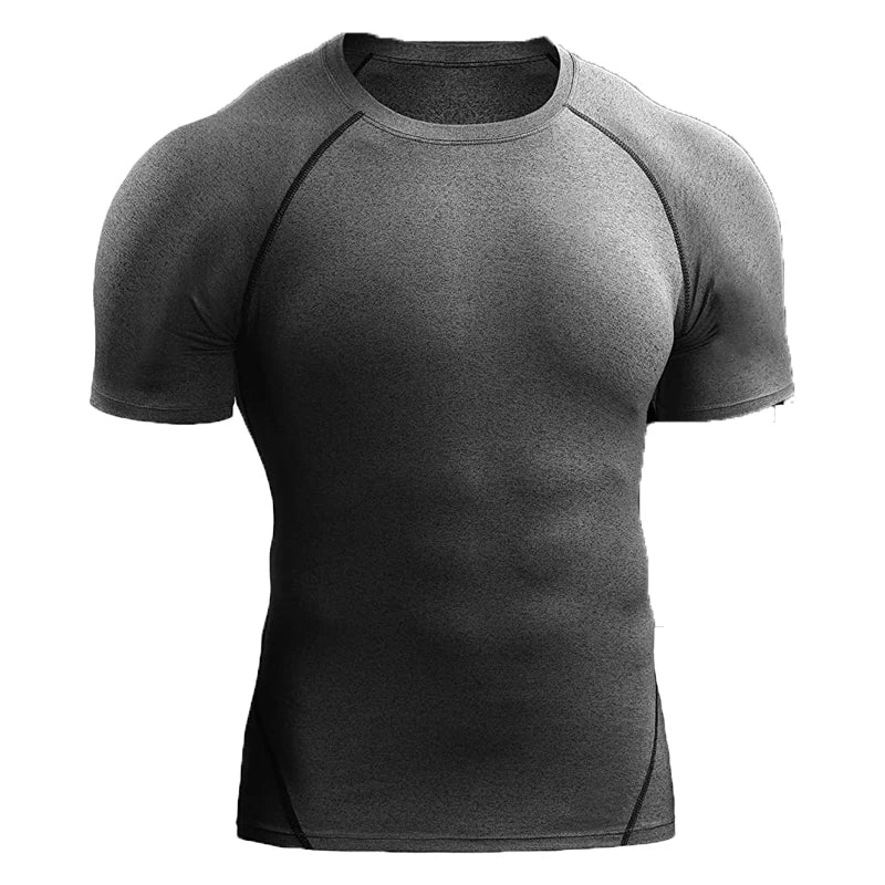 2026 Compression T Shirt Men Summer Sportswear Running T-shirt Elastic Quick Dry Sport Tops Tee Athletic Gym Workout Shirts Men Beauty World Shop