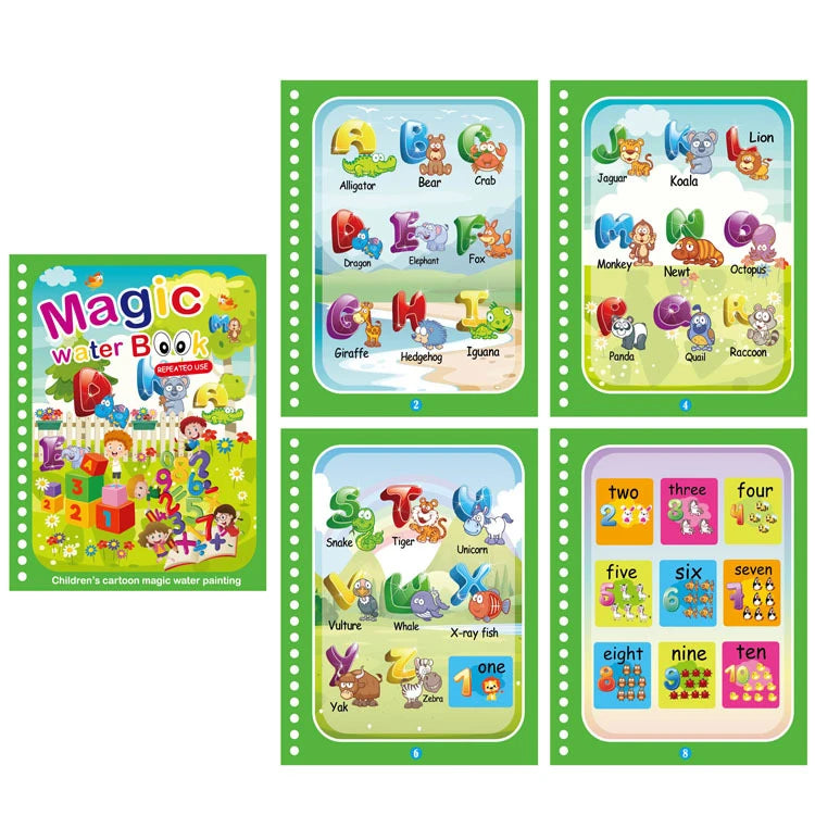 NEW Kids Magic Water Drawing Books Coloring Books Painting Toys for Kids Birthday Christmas New Year Gift for Boys and Girls Beauty Fashion