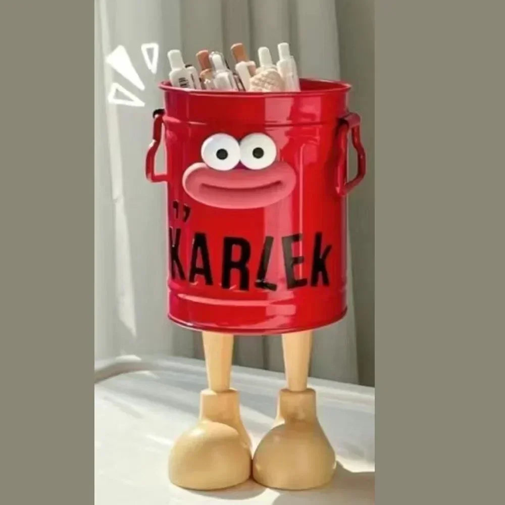 1 Pcs Cartoon Desk Organizer - Cute Stationery Storage for Pen/Pencil Office Home Study Simple Design Pen/Pencil Holder Beauty Trend Shop