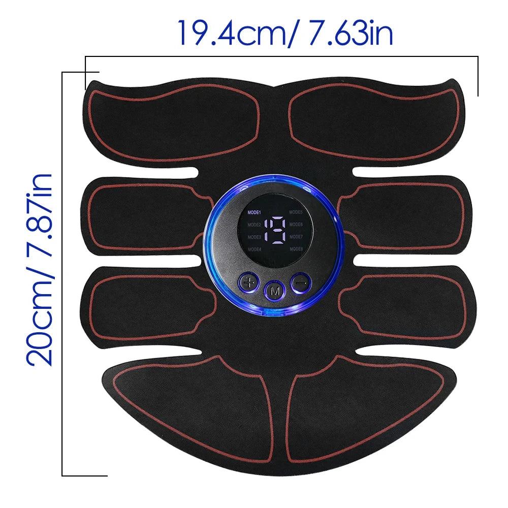 ABS Stimulator EMS Muscle Stimulator Muscle Toner Fitness Weight Loss Massager Abdominal Training Slimming Patch Beauty World Shop